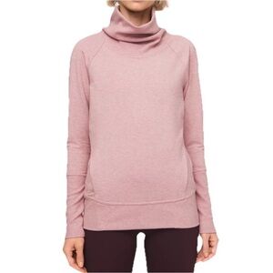 Lululemon High Lines Pullover Heathered Vintage Mauve Women’s Sz 8 Turtleneck